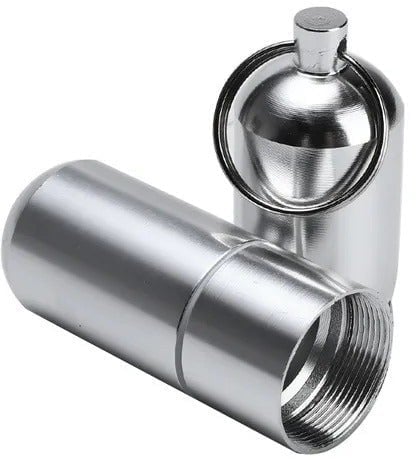 "New" Aluminum Waterproof Capsule/Toothpick Holder 16