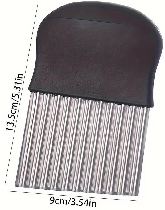 "New" Stainless Steel Crinkle Cut Potato Knife 20