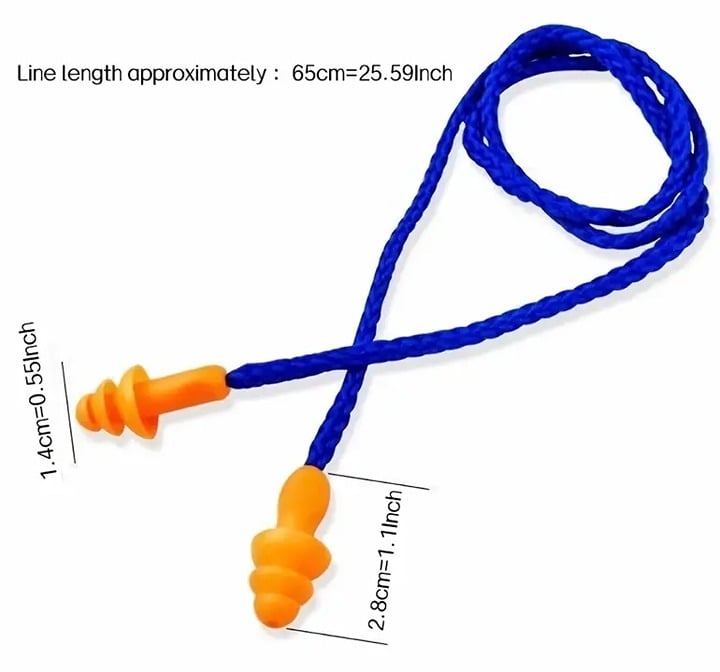 "New" Soft Silicone Earplugs - Insulated Ear Protection (2 Pair) 15