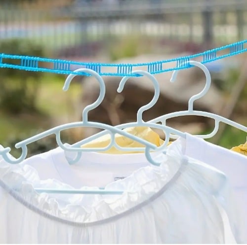 "New" 314.96" (2 Pack) Portable Hanging Clothesline for Clothes Drying 16