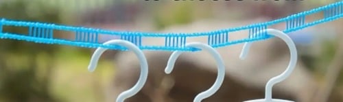 "New" 314.96" (2 Pack) Portable Hanging Clothesline for Clothes Drying 16