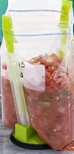 "New" Versatile Baggy Rack Holder Set for Food Prep & Freezer Bags 19