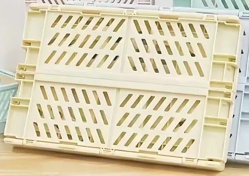 "New" Folding Storage Box with Hollow Decoration 13