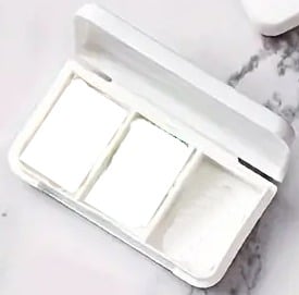 "New" Creative Portable 3-grid Pill Box for Travel and Office 16