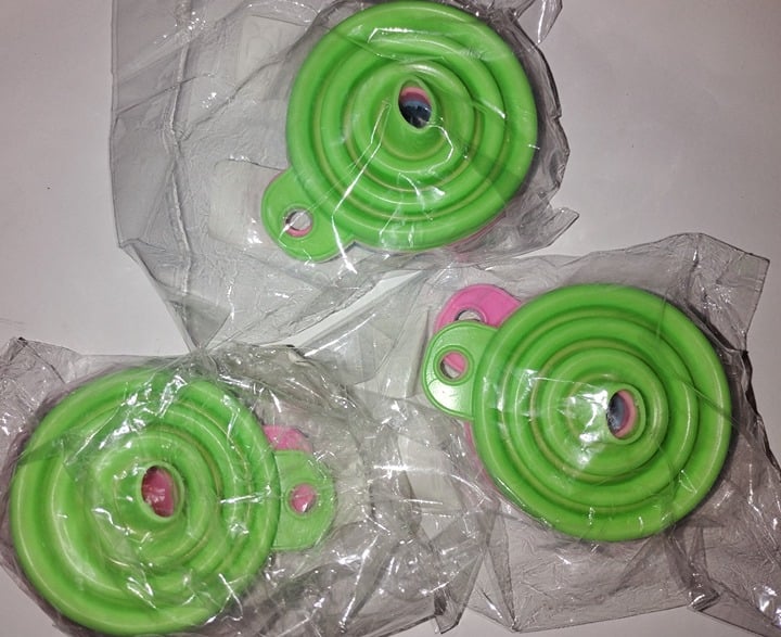 "New" Collapsible Silicone Funnel for Liquid Transfer 16