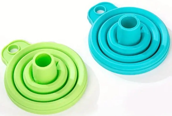 "New" Collapsible Silicone Funnel for Liquid Transfer 16