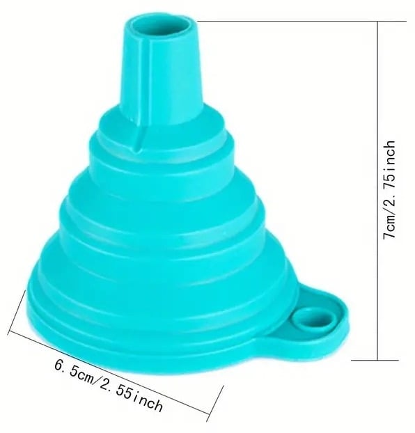 "New" Collapsible Silicone Funnel for Liquid Transfer 16