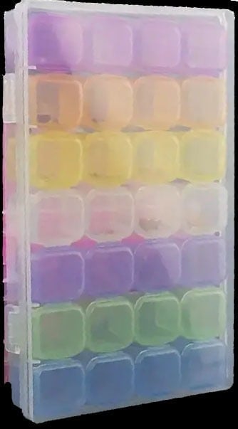 "New" (3 Pack) 28 Grids Multicolored Compartment Organizer Storage Box 20