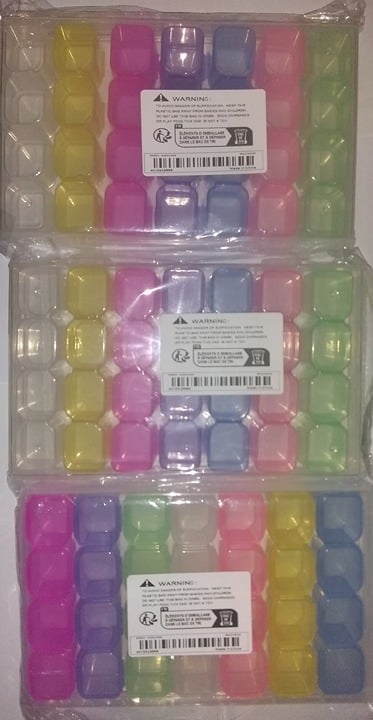 "New" (3 Pack) 28 Grids Multicolored Compartment Organizer Storage Box 20
