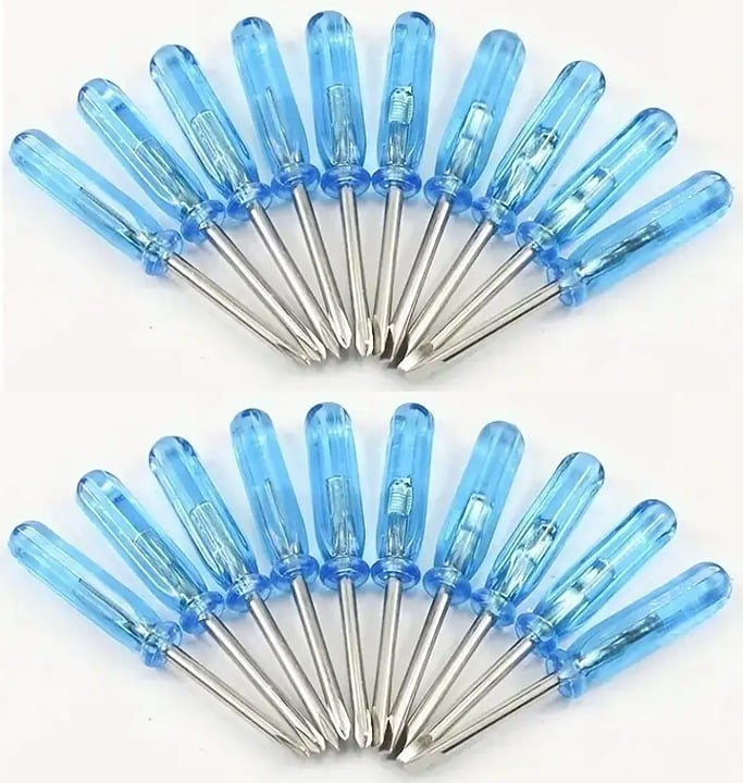 "New" (2 Pack) 10Pc Mini Screwdriver Set 17