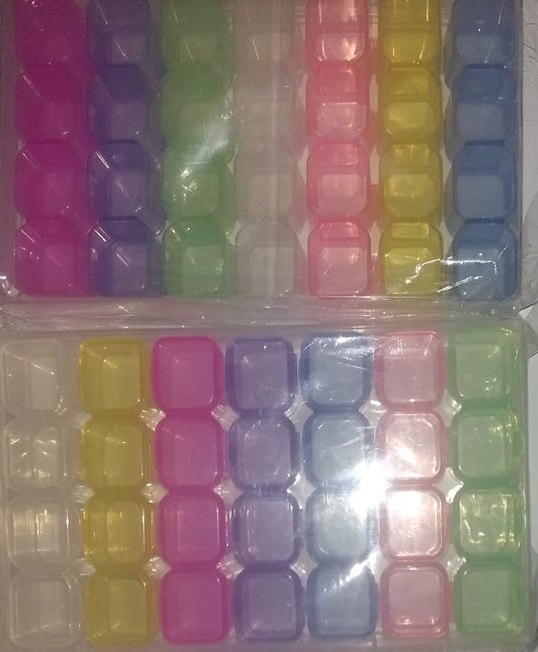 "New" (2 Pack) 28 Grids Multicolored Compartment Organizer Storage Box 20