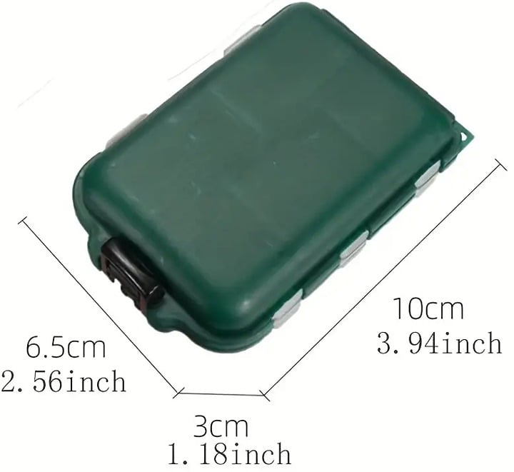 "New" Green Portable Small Weekly Travel Pill Organizer 20