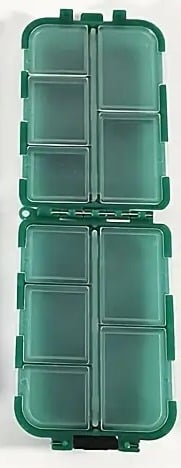 "New" Green Portable Small Weekly Travel Pill Organizer 20