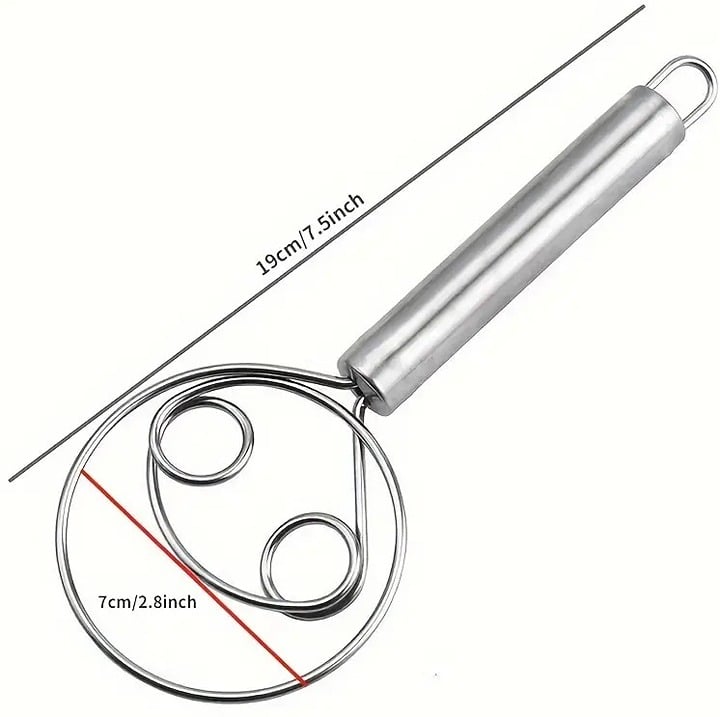 "New" Upgraded Stainless Steel Baking Double Eye Coil Hanging Eggbeater 19