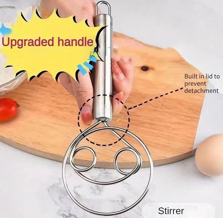 "New" Upgraded Stainless Steel Baking Double Eye Coil Hanging Eggbeater 19