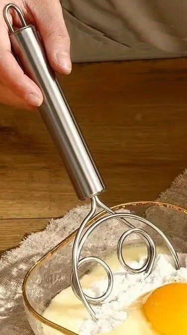 "New" Upgraded Stainless Steel Baking Double Eye Coil Hanging Eggbeater 19
