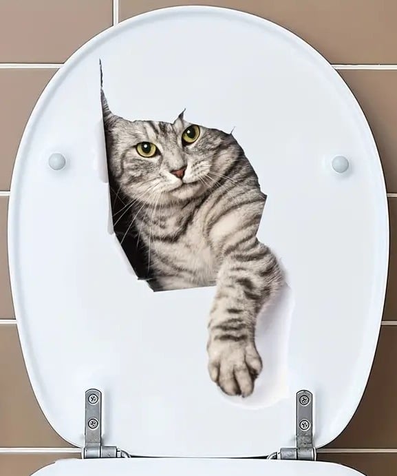 "New" Cute Cat Emoticons Wall Stickers - 3D Art Home Decor 19