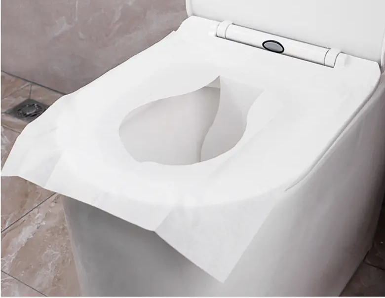 "New" Pack of 10 Flushable Paper Toilet Seat Covers 18