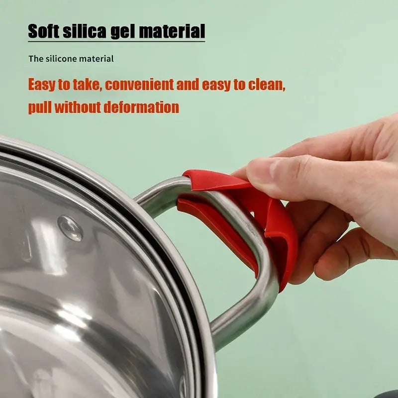 "New" Silicone Pot Handle Cover, Silicone Pan Handle Cover 12