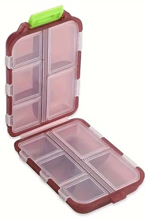 "New" Portable Small Weekly Travel Pill Organizer 20