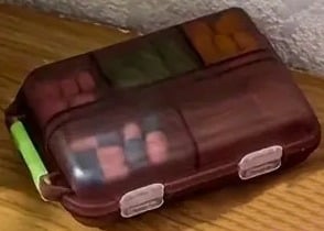"New" Portable Small Weekly Travel Pill Organizer 20
