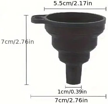 "New" (3 Pack) Foldable Silicone Funnel Suitable for Kitchen Supplies 20