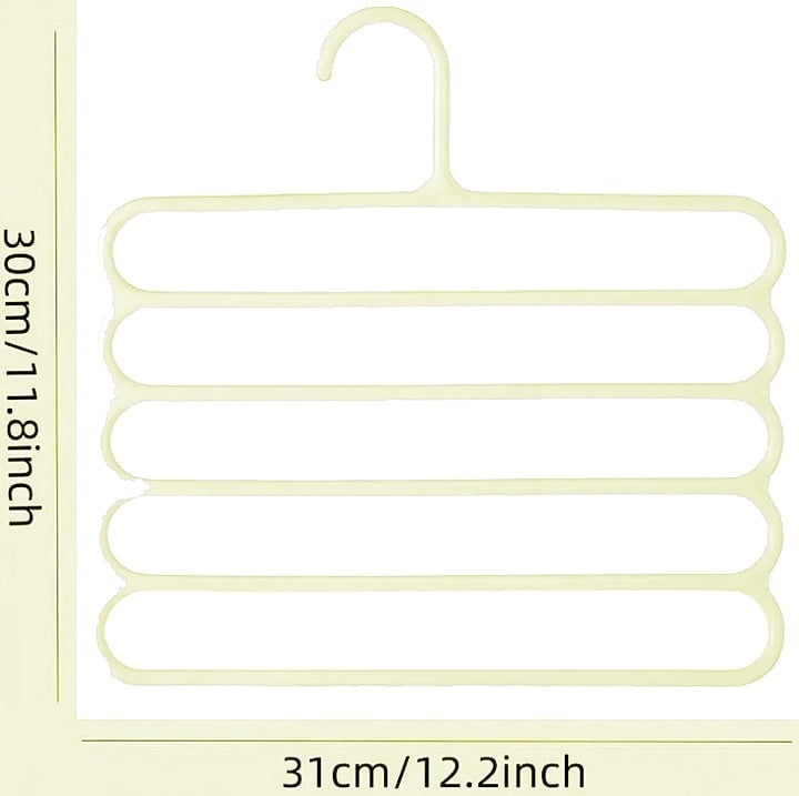 "New" (1 Piece) Space-Saving 5-Tier Hanging Pants Rack 20
