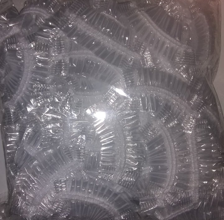 "New" 100pcs Disposable Elastic Clear Shower Ear Covers 19