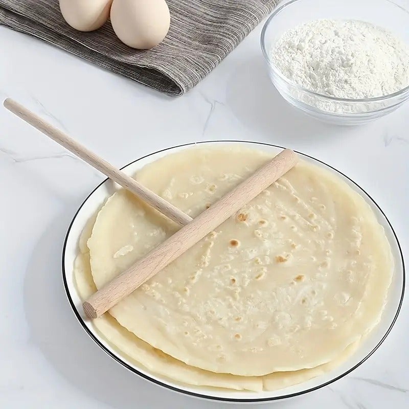 "New" Wooden T-shaped Pancake Spreader Stick for Home or Professional Use 14
