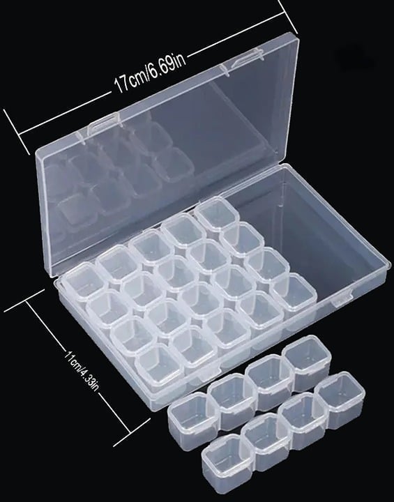 "New" (2 Pack) 28 Removable Grids Organizer Storage Box 20