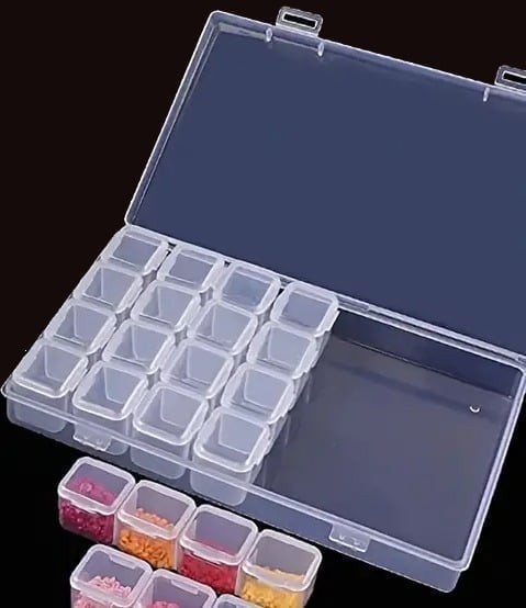"New" (2 Pack) 28 Removable Grids Organizer Storage Box 20