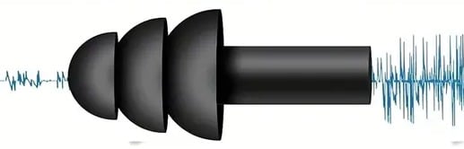 "New" Black Soft Silicone Earplugs - Reusable, Uncorded, Waterproof 11