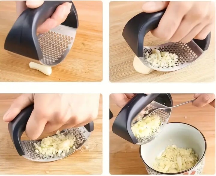 "New" Stainless Steel Manual Garlic Masher 17