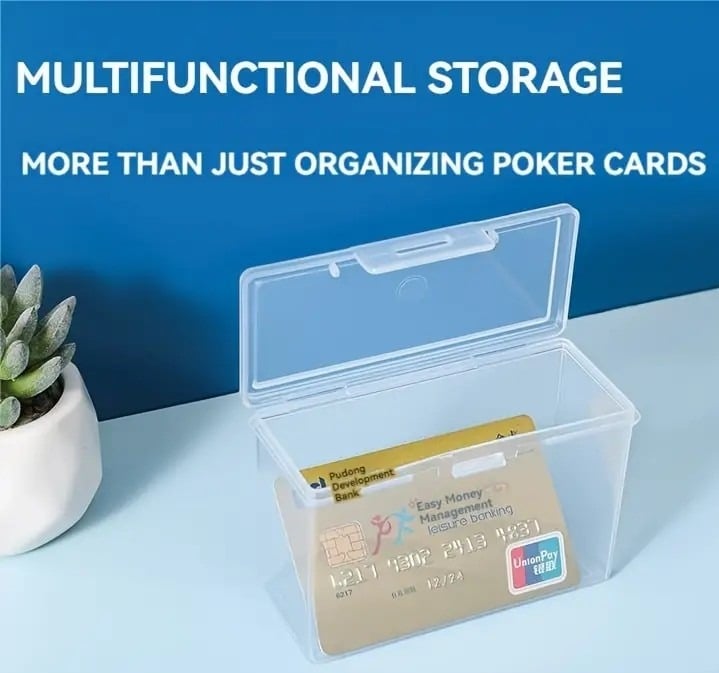 "New" Durable & Versatile 2 Deck of Playing Cards Case 20