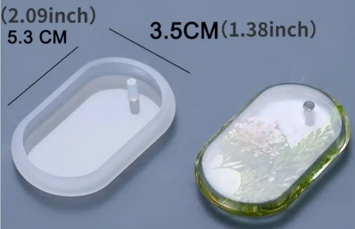 "New" 6Pc DIY Keychain Pendant Silicone Mold Set 14