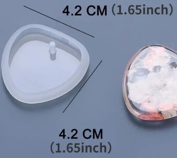 "New" 6Pc DIY Keychain Pendant Silicone Mold Set 14