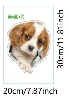 "New" Cute Pet Puppy Toilet/Refrigerator Sticker 19