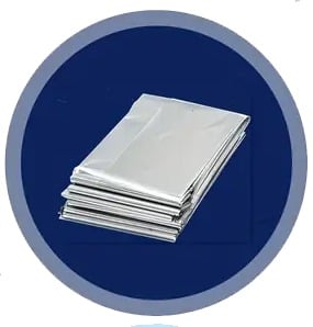 "New" Emergency Polyester Thermal Film Outdoor/Survival Blanket 19