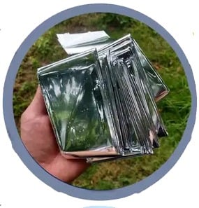 "New" Emergency Polyester Thermal Film Outdoor/Survival Blanket 19