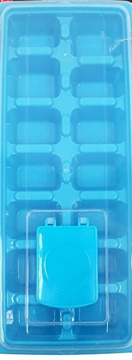"New" Blue Ice Cube Tray with Lid 11