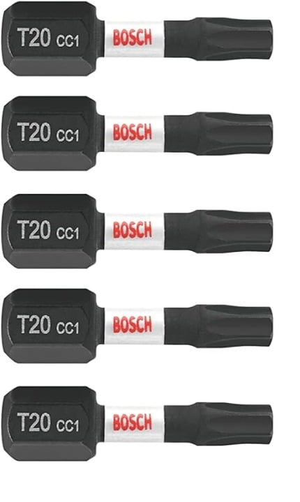 "NEW" Bosch T20 1 Inch INSERT TORX BITS 15 Pack ITDT20115 6