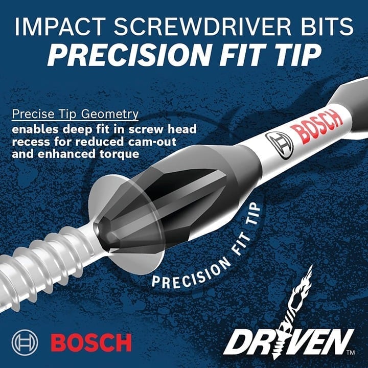 "NEW" Bosch T20 1 Inch INSERT TORX BITS 15 Pack ITDT20115 6