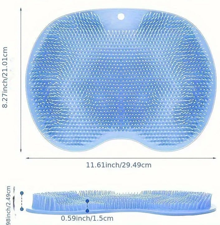 "New" (2 Pack) Silicone Bath/Shower Back Scrubber w/Non-Slip Suction Cups 19