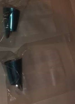 "New" (2 Pair) Stainless Steel Fingernail Protector 17