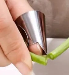 "New" (2 Pair) Stainless Steel Fingernail Protector 17