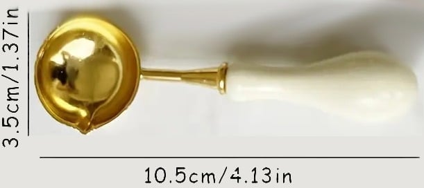 "New" Fire Paint Wax Grain Stamp Spoon 13