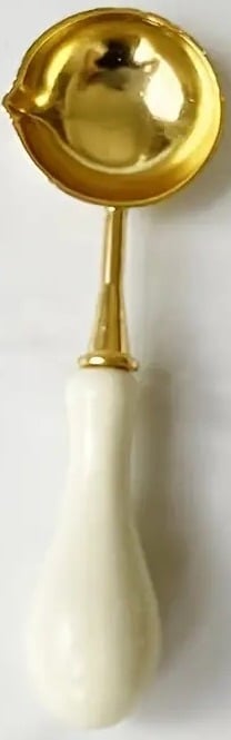 "New" Fire Paint Wax Grain Stamp Spoon 13