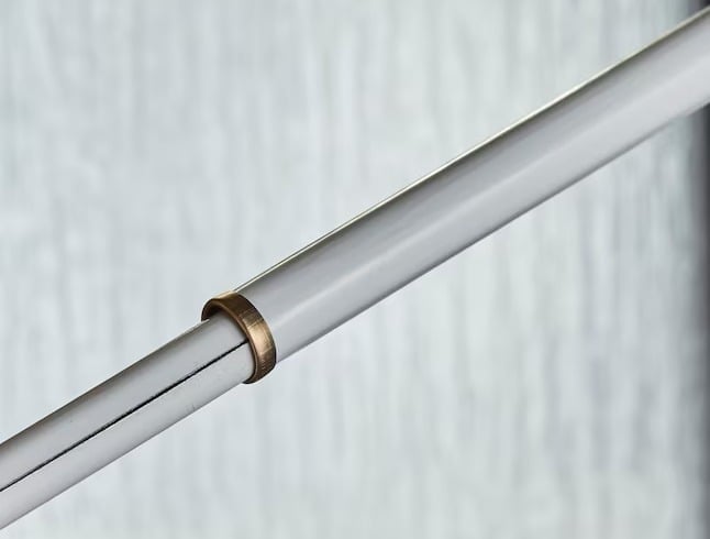 "New" Project Source 2-Pack 8" to 11" White Steel Tension Curtain Rods 11
