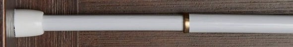 "New" Project Source 2-Pack 8" to 11" White Steel Tension Curtain Rods 11