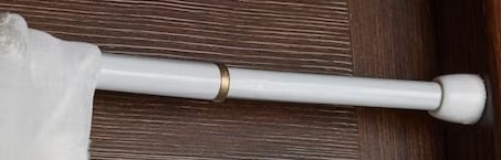 "New" Project Source 2-Pack 8" to 11" White Steel Tension Curtain Rods 11